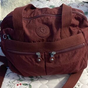 kipling nylon klara satchel